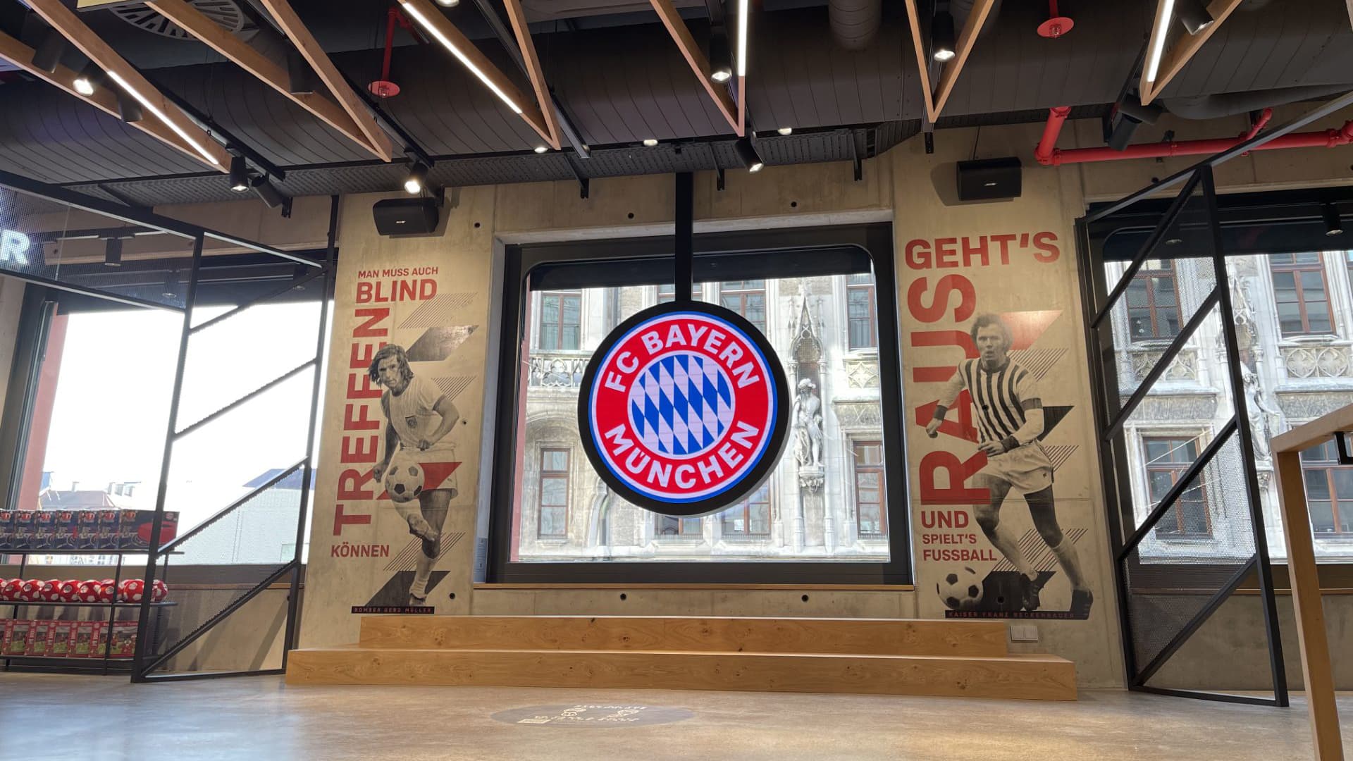 Wall printing example on concrete surface
