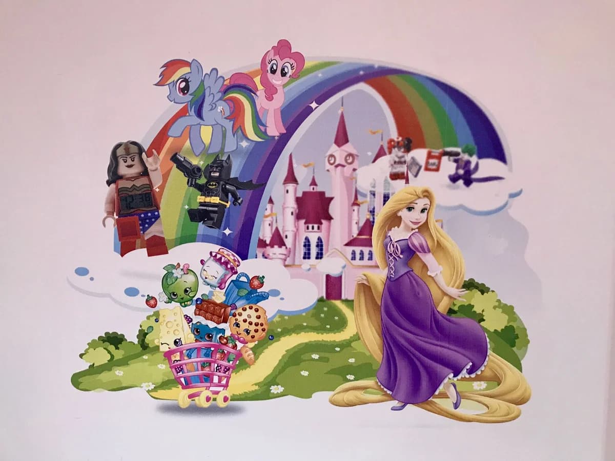 Whimsical bedroom wall art