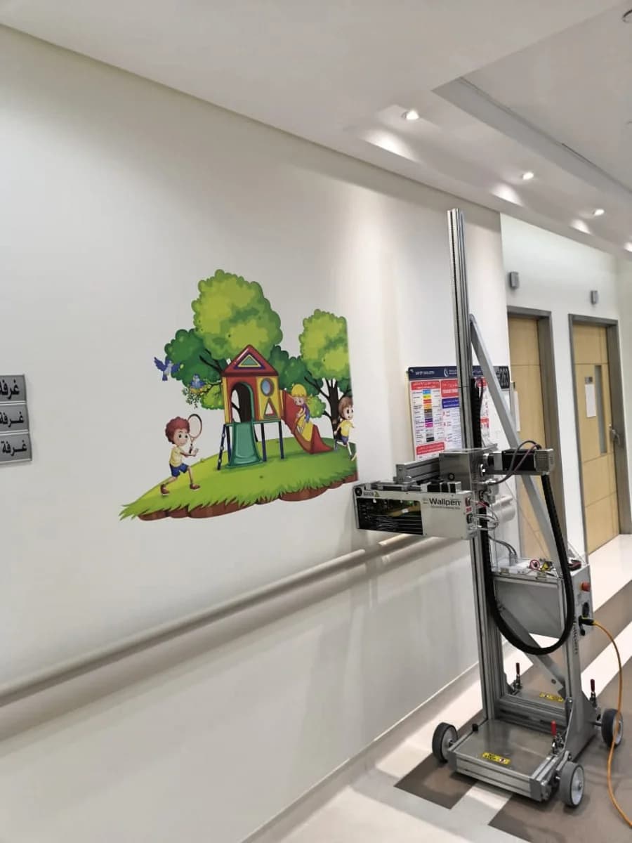 Pediatric ward wall