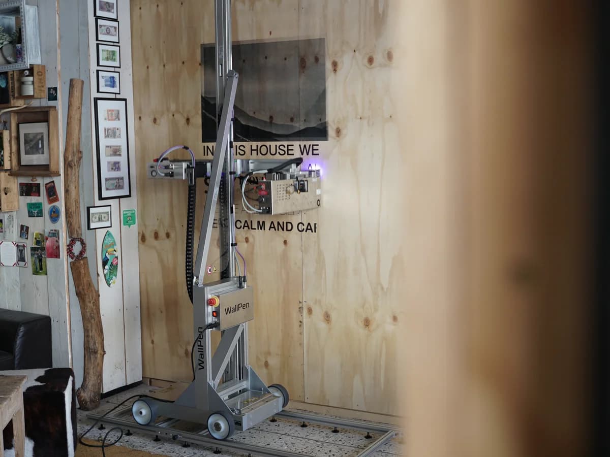 Creative workspace backdrop