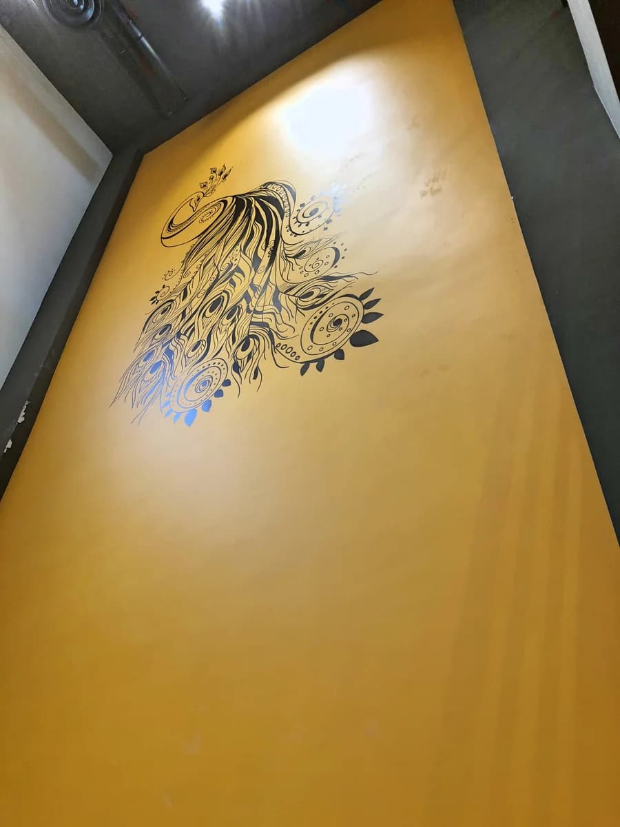 Portrait workspace wall