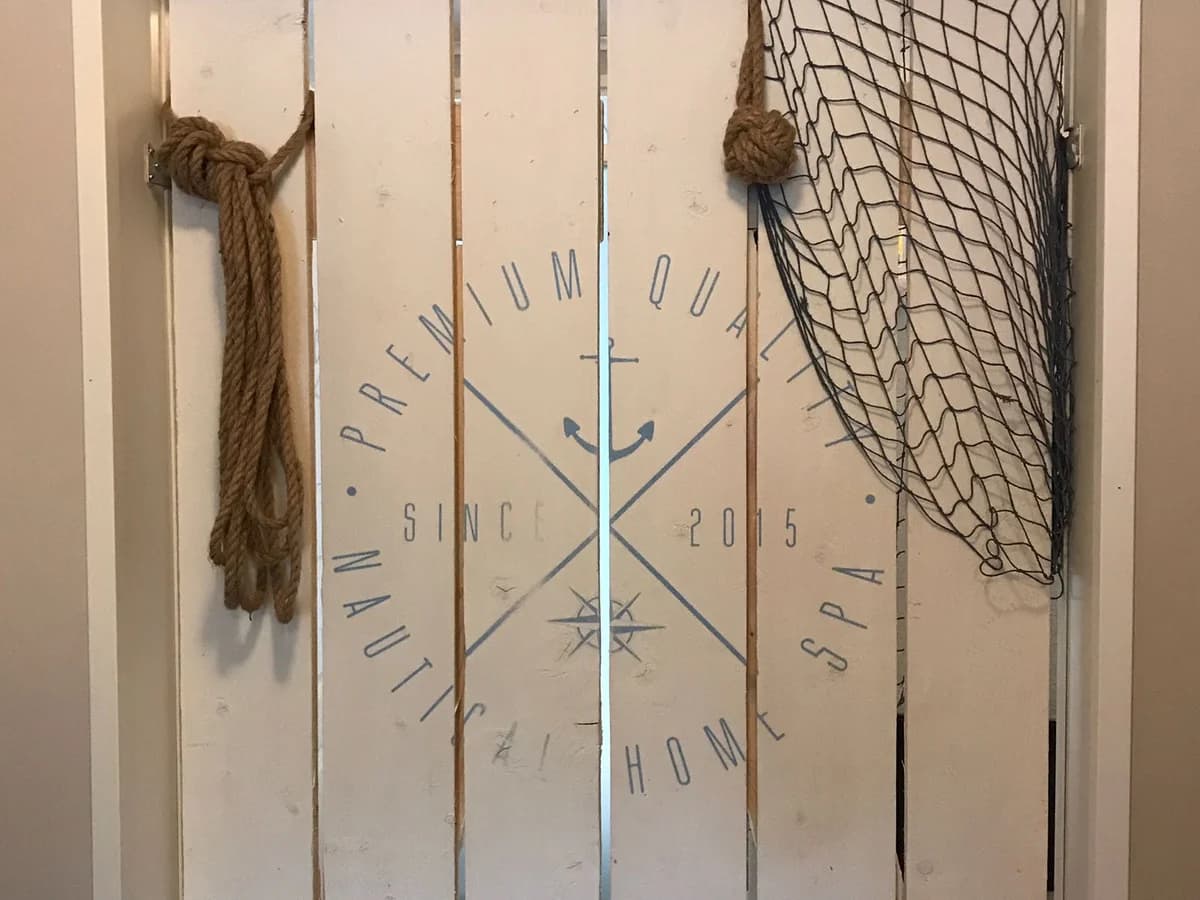 Wood panel effect wall