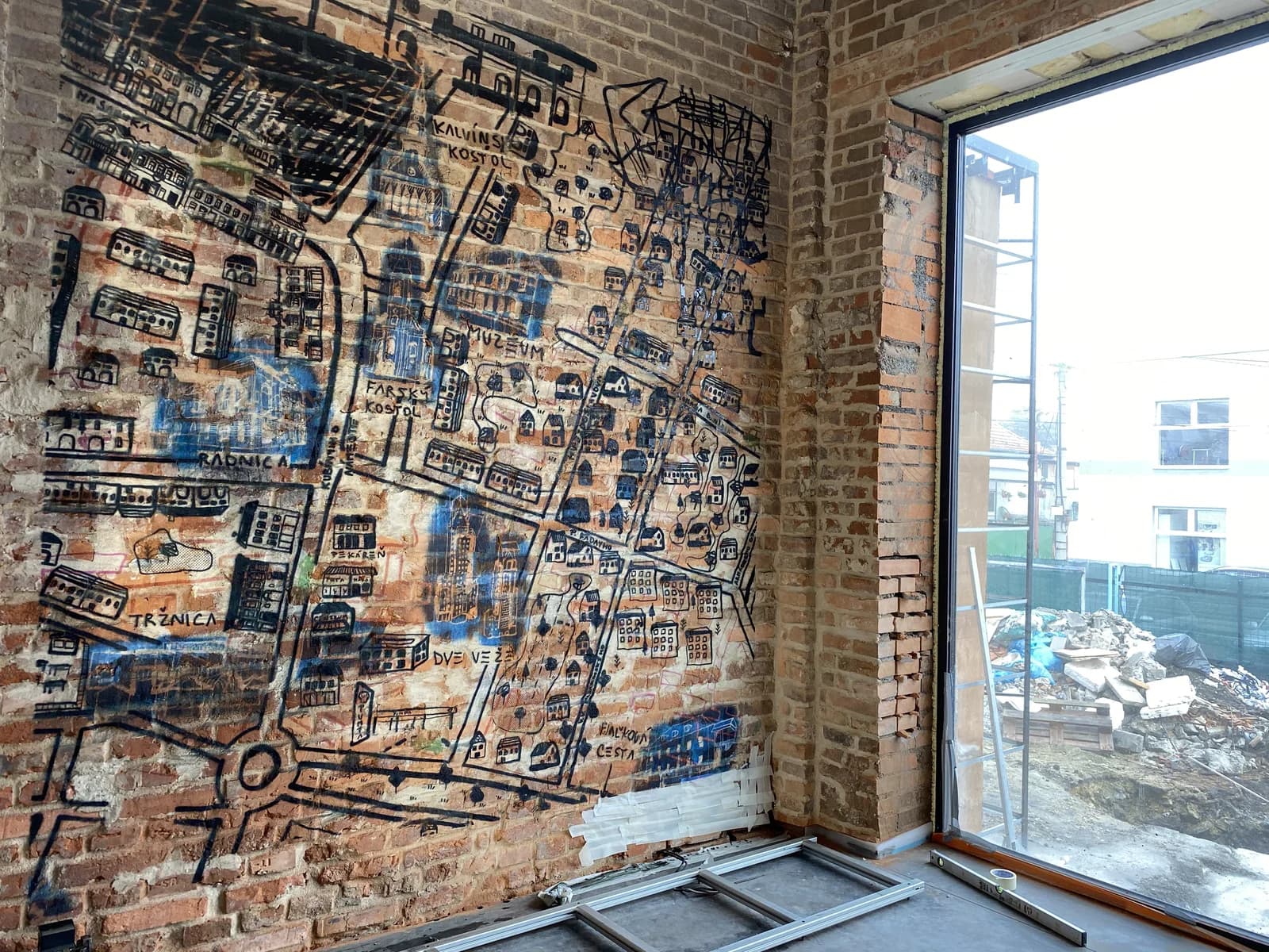 Creative office mural