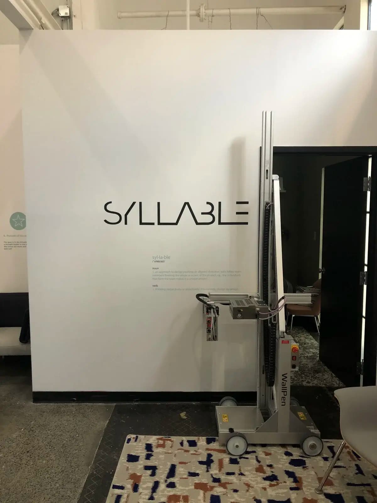 Office statement wall