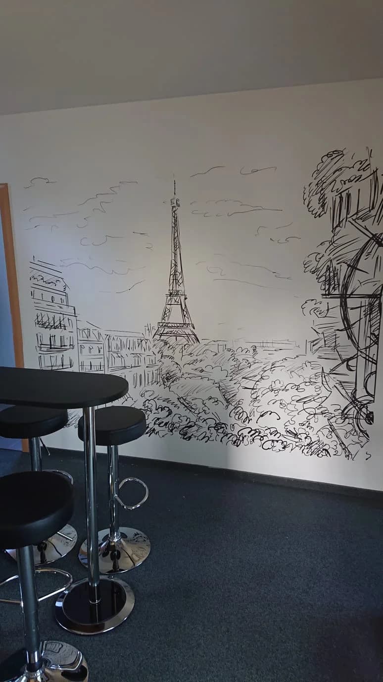 Paris office wall