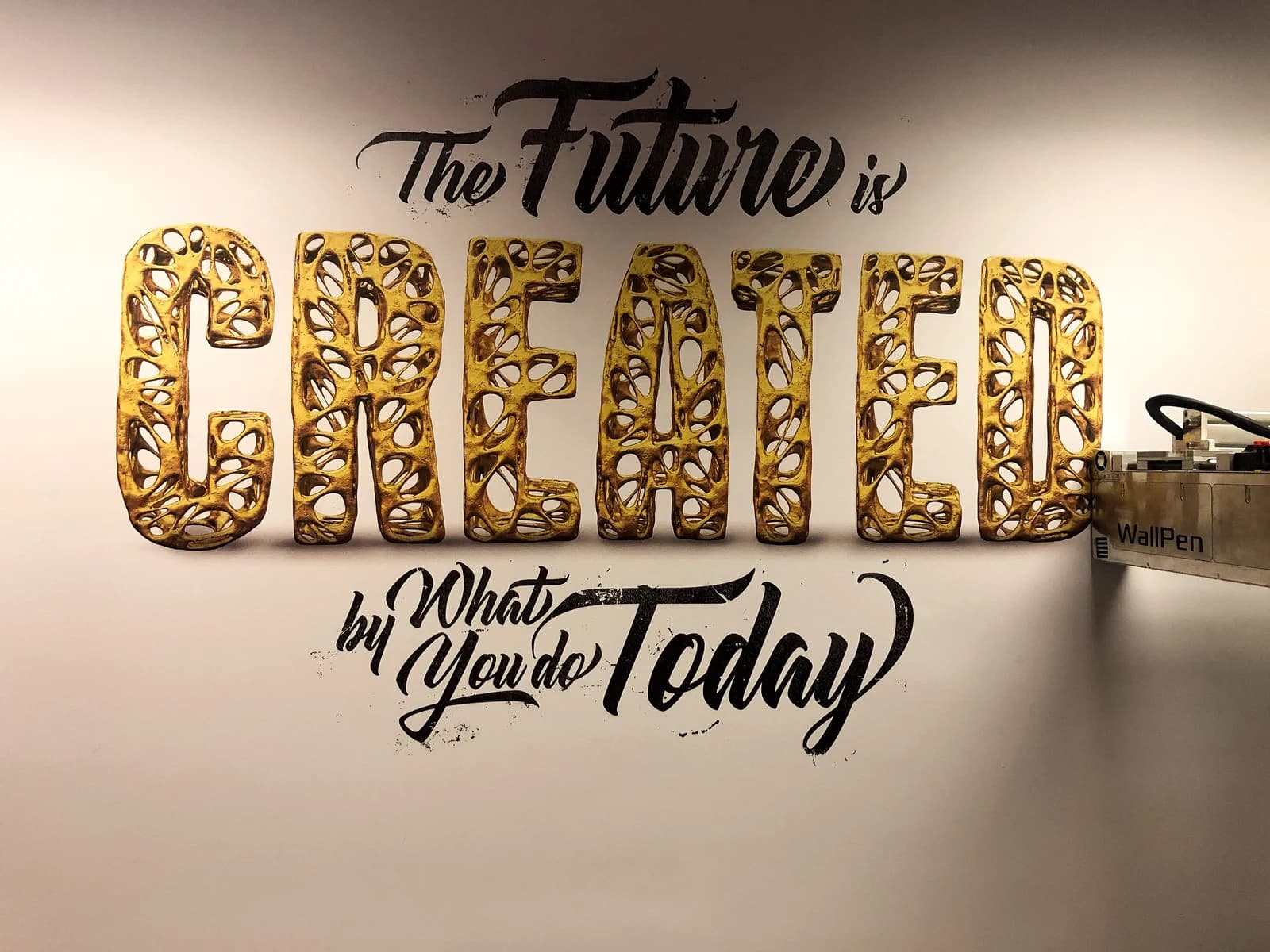 Workspace feature wall