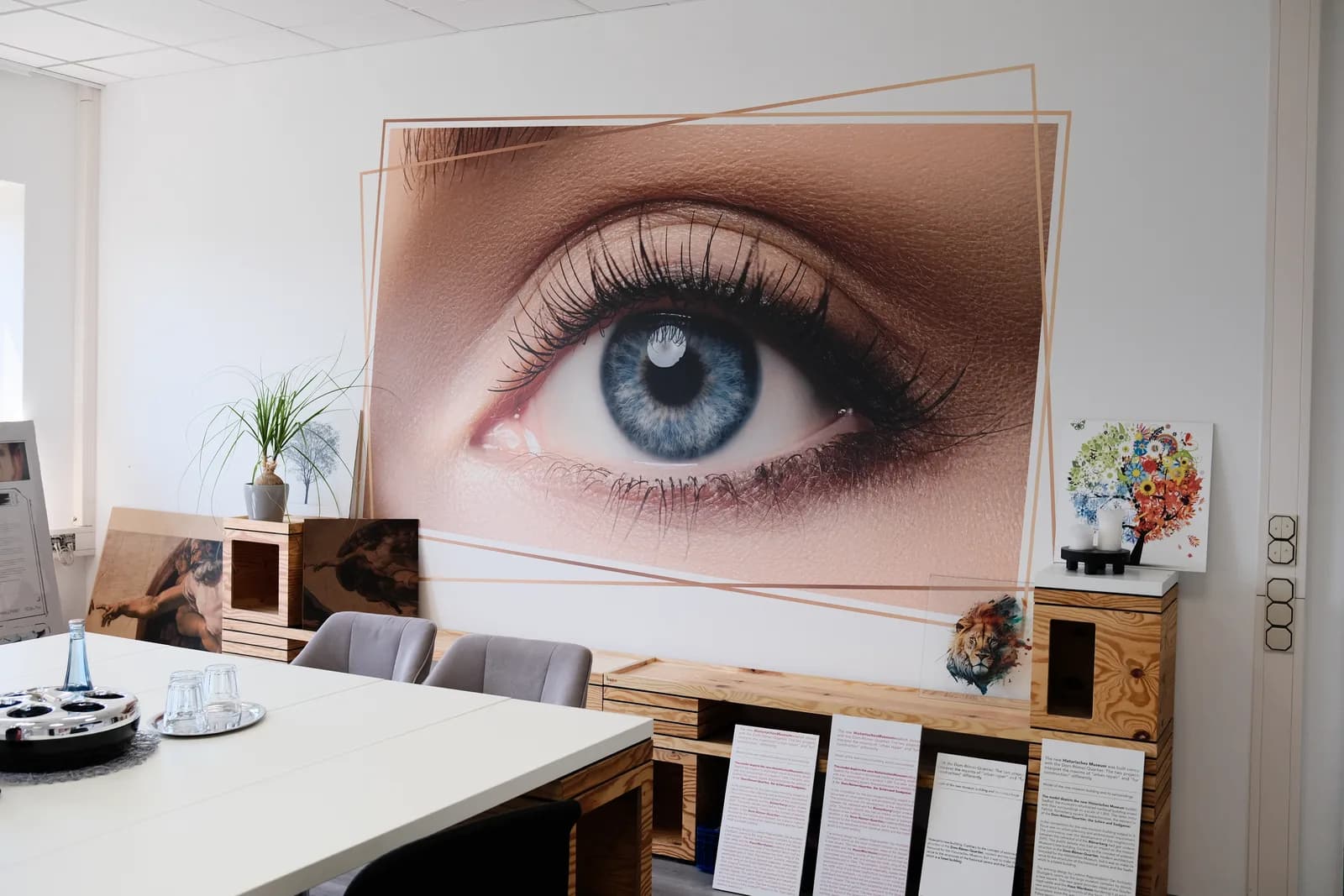 Retail photography wall